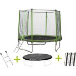 Trampoline yoopi 2 - � 3. 05 m - avec filet + �chelle + couverture + kit dancrage