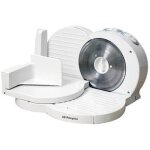 Trancheuse électrique orbegozo ms 4200 - plastique - blanc - 150w - 3 vitesses - lames inox Trancheuse électrique orbegozo ms 4200 - plastique - blanc - 150w - 3 vitesses - lames inox