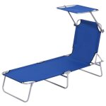 Transat bain de soleil - outsunny - pliable dossier inclinable pare - soleil r�glable multi - positions ...