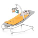 Transat - balancelle 2en1 felio 2 - kinderkraft - jaune - arche jouet - pliable - lger
