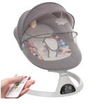 Transat b�b� �lectrique avec 5 amplitudes de vibrations balancelle de 0 - 6 mois avec minuterie t�l�commande ...