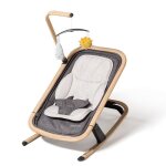 Transat pour bb william kent 1733 whoopy - rducteur en tissu respirant - gris - dcor bois