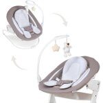 Transat - hauck - alpha bouncer deluxe - avec arche � jouets - beige