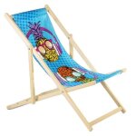 Transat personnalissable classique greenblue gb183 chaise lognue en bois de h�tre avec votre propre impression ...