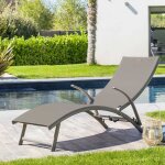 Transat samba noisette & praline en aluminium trait� �poxy - hesp�ride