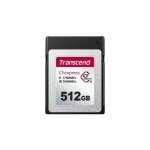 Carte m�moire cfexpress - transcend - 820 - 512 go - vitesse de lecture 1700 mo / s - vitesse d�criture ...