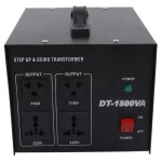 Transformateur abaisseur élévateur 1500w convertisseur de tension à usage intensif 110v?220v bricolage ... Transformateur abaisseur élévateur 1500w convertisseur de tension à usage intensif 110v?220v bricolage ...