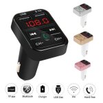 Transmetteur fm bluetooth pour voiture adaptateur radio sans fil chargeur usb lecteur mp3 - noir Transmetteur fm bluetooth pour voiture adaptateur radio sans fil chargeur usb lecteur mp3 - noir