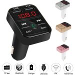 Transmetteur fm bluetooth pour voiture adaptateur radio sans fil chargeur usb lecteur mp3 - noir Transmetteur fm bluetooth pour voiture adaptateur radio sans fil chargeur usb lecteur mp3 - noir
