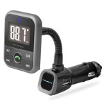 Transmetteur fm bluetooth voiture allume cigare port usb cran led fonction rception scurise dappels ...