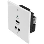 Transmetteur mural lindy cat. 6 hdmi 4k60 ir & rs - 232 hdbaset uk wall plate extender