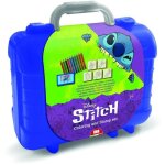 Travel set - multiprint - 42134 - 5 tampons stitch 10 crayons