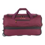 Travelite sac de voyage rouge vin noir pour femme et homme - basics wheeled duffle s bordeaux 221699