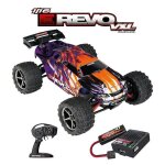 Traxxas e - revo 4x4 vxl brushless 1 / 6 violet avec accus / chargeur usb - c 71076 - 8 - prpl