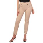 Tregging � taille haute et boutons dor�s officiers. pr�sence de coutures apparentes sur la taille. mod�le ...