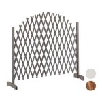 Relaxdays treillis jardin en bois extensible 200 cm clture grillage pliable plante grimpante brise - ...