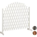 Relaxdays treillis jardin en bois extensible 200 cm clture grillage pliable plante grimpante brise - ...