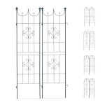 Relaxdays treillis jardin fer set de 2 clôture plante grimpante grille fleurs arceau rosier 180 x 50 ... Relaxdays treillis jardin fer set de 2 clôture plante grimpante grille fleurs arceau rosier 180 x 50 ...