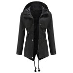 Trench - coat femme impermable mi - longue coupe - vent insfity - taille eu - noir