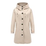Trench - coat femme - insfity - kaki - imperm�able - l�ger - � capuche