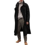 Trench coat homme funmoon - noir - coupe - vent et lche