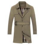Trench coat homme mi - longue avec ceinture business col rabattu couleur unie - insfity - kaki - vert ... Trench coat homme mi - longue avec ceinture business col rabattu couleur unie - insfity - kaki - vert ...