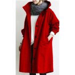 Trench - coat long pour femme trench couleur unie coupe - vent printemps automne manteau  capuche impermable ...