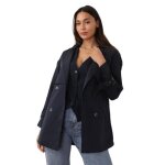 Trench court � double revers de col