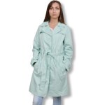 Trench femme - b. young - vert - ceintur - double boutonnage - grand col