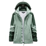 Trench pour femmes funmoon - grande taille - vêtements de montagne - vert Trench pour femmes funmoon - grande taille - vêtements de montagne - vert