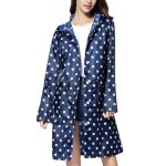 Trench femme - funmoon - impermable - coupe - vent - bleu - extrieur