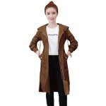 Trench femme - funmoon - mi - long - slim - capuche - fente