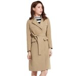 Trench femmes - funmoon - mi - longue - kaki - doublure col revers - ceinture inclus Trench femmes - funmoon - mi - longue - kaki - doublure col revers - ceinture inclus