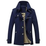 Trench homme funmoon pais automne et printemps grande taille veste