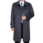 Trench homme - funmoon - gris - slim fit - printemps / automne / hiver - style britannique