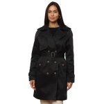 Trench mi - long  boutons marbrs - la modeuse - femme - noir