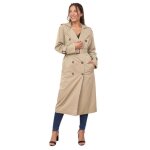 Trench mi - long à ceinture - la modeuse - taupe - beige - femme Trench mi - long à ceinture - la modeuse - taupe - beige - femme