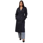 Trench mi - long crois� et boutonn� devant. pr�sence de 2 poches lat�rales et dune doublure satin�e. ...
