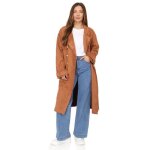Trench mi - long - la modeuse - camel - femme - ceinture amovible - poches latrales