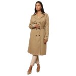 Trench mi - long boutonne devant avec 2 poches latrales. dot dune ceinture  la taille et 2 petites ...