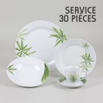 Trendup - service 30 pieces porcelaine bambou Trendup - service 30 pieces porcelaine bambou