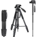 Tr�pied en alliage daluminium neewer 2 en 1 pour appareil photo - se transforme en monopode