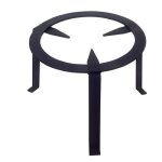 Tr�pied pour chemin�e feux en fer forg� coloris noir - hauteur 20 x � 25 cm