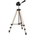 Tr�pied photo / vid�o hama star 75 - colonne centrale r�glable en hauteur - poids 620 g - noir et or