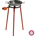 Tr�pied pour r�chaud � paella - garcima - dimensions 20. 30 et 35 cm - hauteur 75 cm - m�tal