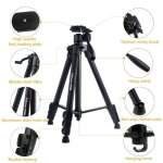 Trpied ultralger 152 cm pour voyage professionnel portatif lger avec tte panoramique pour camra ...