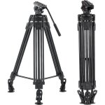 Tr�pied vid�o professionnel - cambofoto - ta - 60 - aluminium - 163 cm - 8 kg de charge maximale