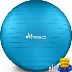 Tresko ballon fitness yoga balle d?exercice antid�rapant balle gymnastique avec pompe 300 kg avec pompe ...