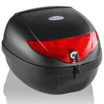 Tresko top case xl 24l universel coffre pour scooter moto quad 36 x 275 x 33 cm noir