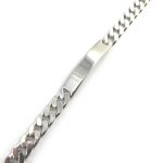 Les tr�sors de lily [m7963] - gourmette homme argent adam rhodi� 22 cm 10 mm